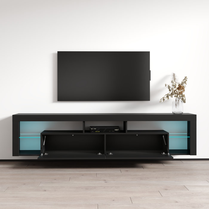 Orren Ellis Floating Milano TV Stand for TVs up to 90" & Reviews